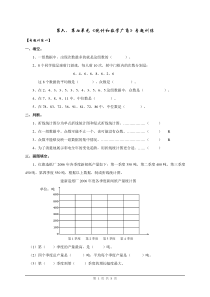 人教版五年级下册数学《统计和数学广角》复习题