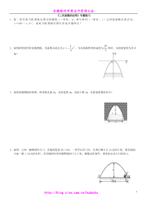 《二次函数的应用》专题练习