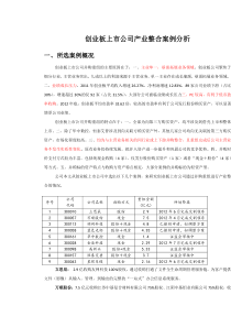 (精)创业板上市公司产业整合案例分析