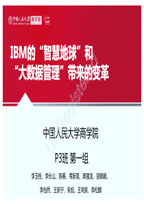 IBM的“智慧地球”和“大数据管理”带来的变革