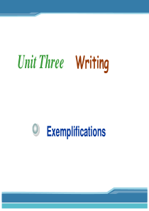 Writing---Exemplifications