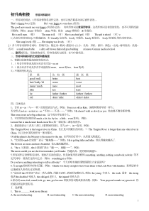 初升高衔接---形容词和副词