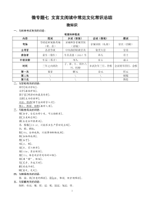 文言文常识