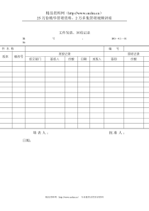 X太阳能热水器有限公司记录表格（DOC 53页）