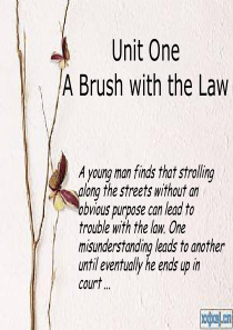 大学英语精读第三册-Unit-One-A-Brush-with-the-Law(-课件修改版)-2