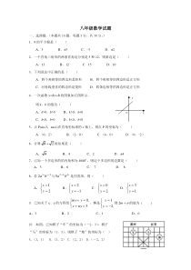 北师大八年级数学试题