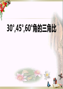 青岛版数学九上2.2《30°-45°-60°角的三角比》ppt课件3常用课件