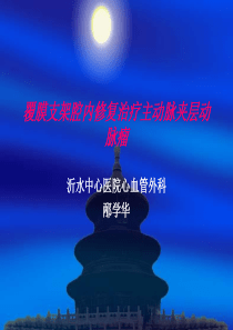 覆膜支架腔内修复治疗主动脉