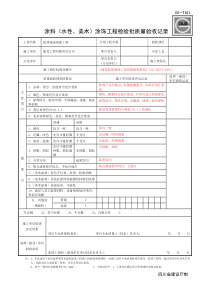 SG-T101涂料(水性、美术)涂饰工程检验批质量验收记录