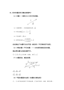 高中数学知识点总结之平面向量与空间解析几何(经典必看)