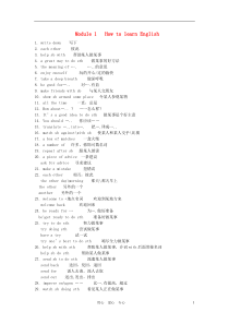 八年级英语上册-1-6知识点总结--外研版