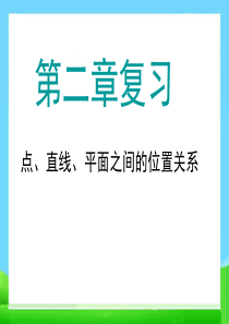 高中数学必修二《点、直线、平面之间的位置关系》ppt