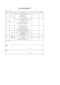 施工用电安全检查记录表