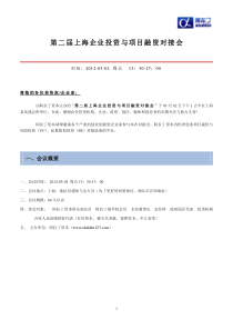 第二届上海企业投资与项目融资对接会.邀请函1