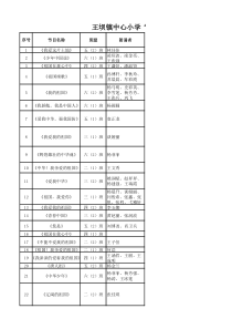 朗诵比赛节目单及串词