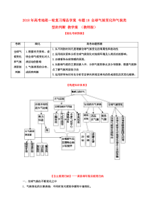 最新-2018年高考地理一轮复习学案-专题18-全球气候变化和气候类型的判断-教学案-(教师版)-精