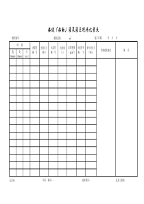 成都某路桥公司施工文档之接缝（接触）灌浆灌区现场记录表