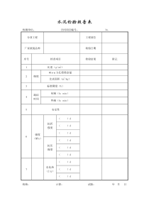 成都某路桥公司施工文档之水泥检验报告表