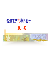 锻造工艺与模具设计