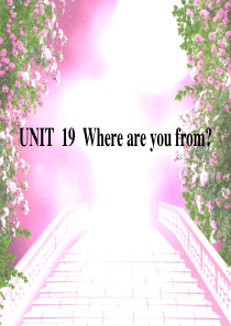 剑桥儿童英语启蒙Unit-Where-are-you-from