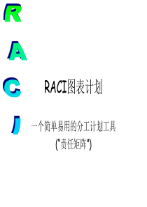 安全管理工具RACI