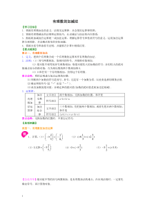 有理数的加减法讲解及分类训练