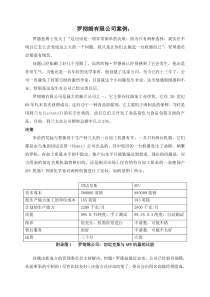 罗彻姆有限公司案例(1)