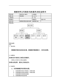 理想科学公司商务代表(配件)岗位说明书