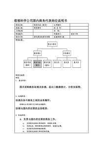 理想科学公司国内商务代表岗位说明书