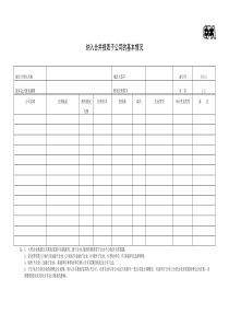 纳入合并报表子公司的基本情况