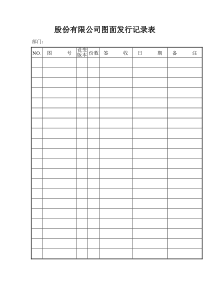 股份有限公司图面发行记录表
