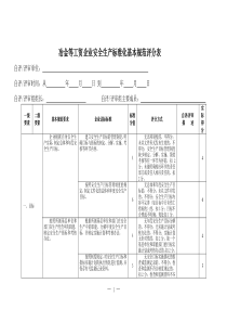 鑫迪公司标准化自评得分表