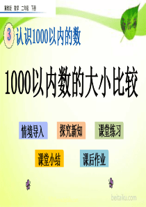 第三单元认识1000以内的数351000以内数的大小比较