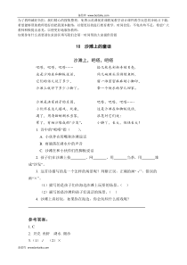 10沙滩上的童话2教案试卷部编版语文二年级下册课件