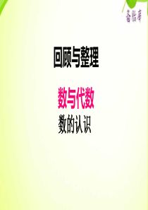 冀教版小学六年级下册数学课件ppt六数与代数数的认识