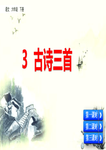 3古诗三首ppt课件部编版语文六年级下册课件