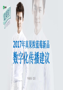 2017-真果粒蓝莓新品上市传播方案（PPT61页）