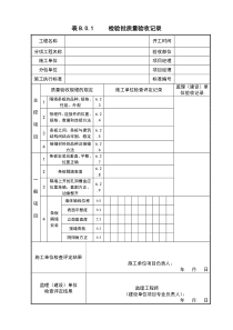 轻质隔墙板--表B.0.1-检验批质量验收记录