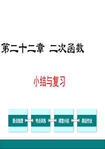 第22章二次函数小结与复习ppt课件