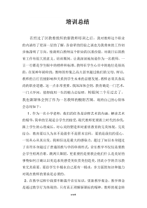 音乐新教师培训总结