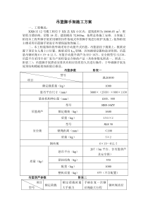 吊篮脚手架施工方案