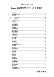 KMpro知识管理系统中小企业版白皮书