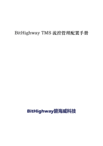 BitHighwayTMS流控管理配置手册