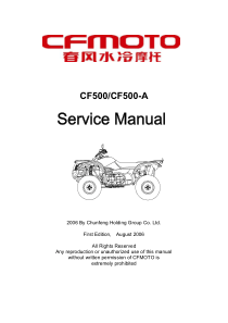 春风CF500CF500ACF5002CF5002A4ATV维修手册