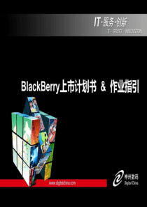 BlackBerry黑莓手机上市推广方案