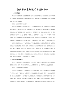 企业资产重组模式与案例分析