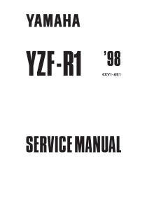 雅马哈YZFR119981999ServiceManual