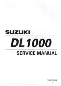 SuzukiDL1000ServiceManual