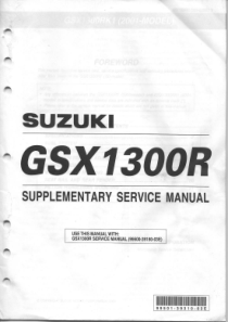 SuzukiGSX1300RK1Hayabusa2001SupplementaryServiceMa