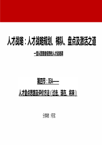 4、人才盘点：人才盘点思路与梯队建设思路方法(1)